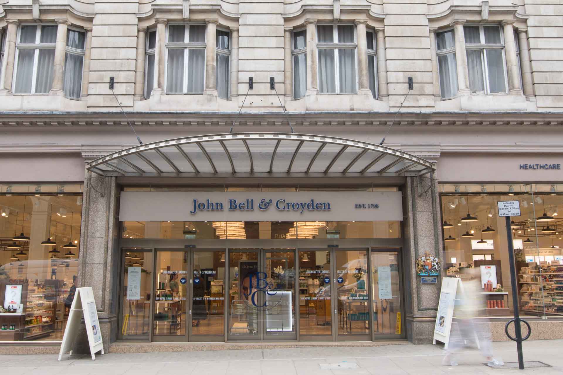 Exterior of John Bell & Croyden