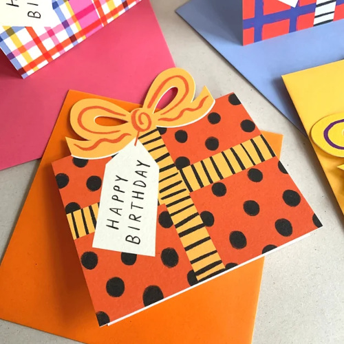 Colourful birthday cards