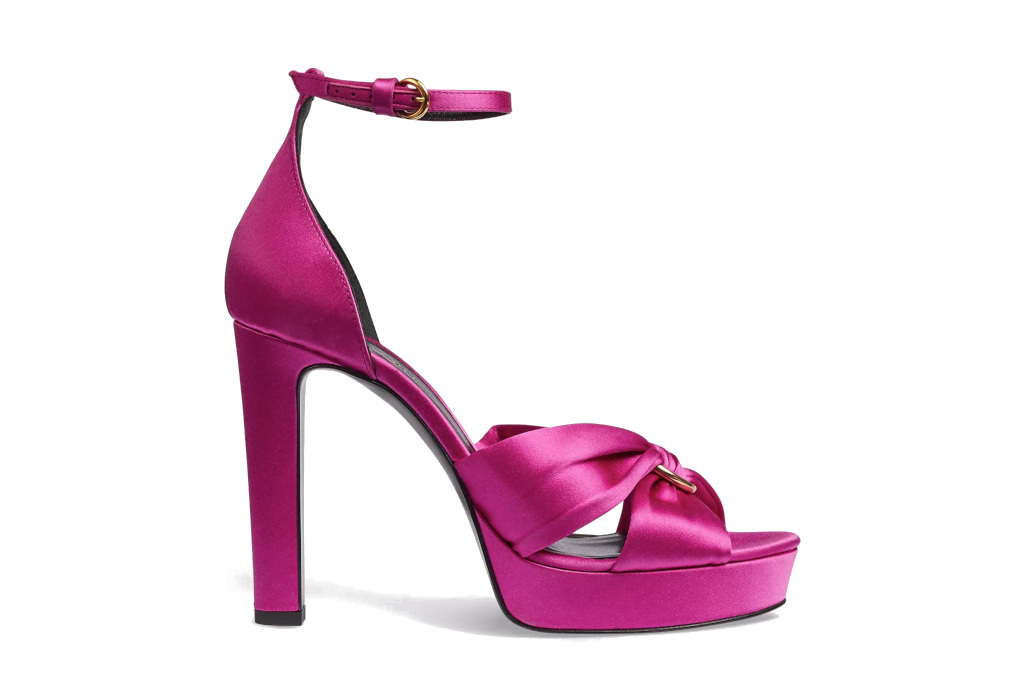Pink platform heels