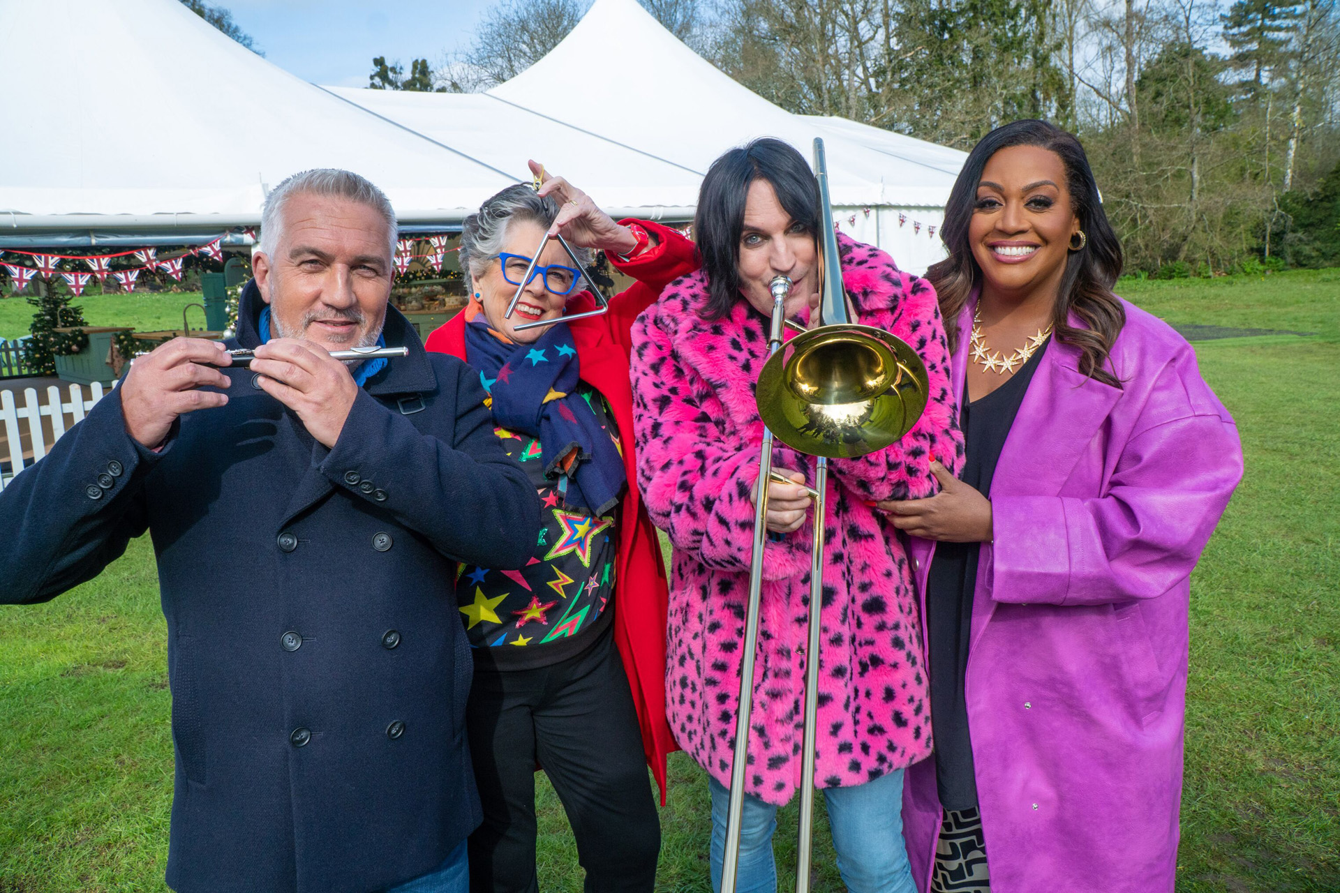 The Great New Year Bake Off: Paul, Prue, Alison and Noel