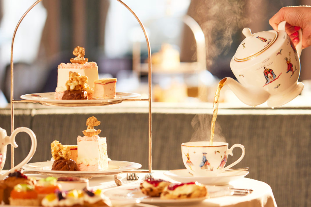 Afternoon tea setup at The Lane
