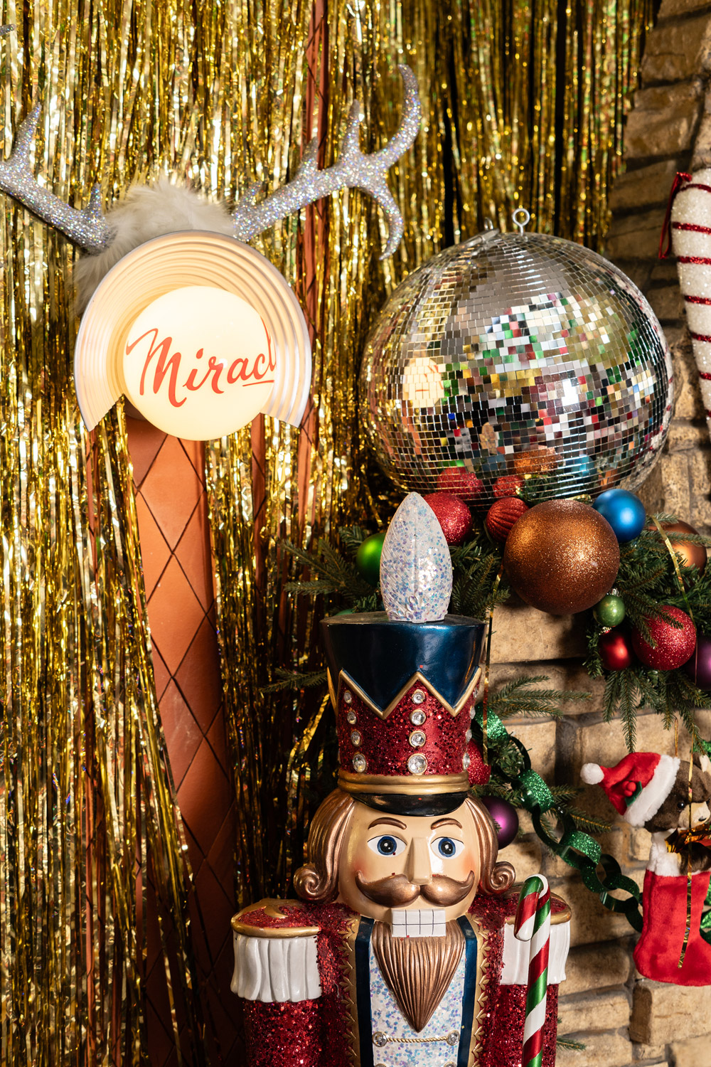 Christmas decorations at the Miracle at Henrietta pop-up