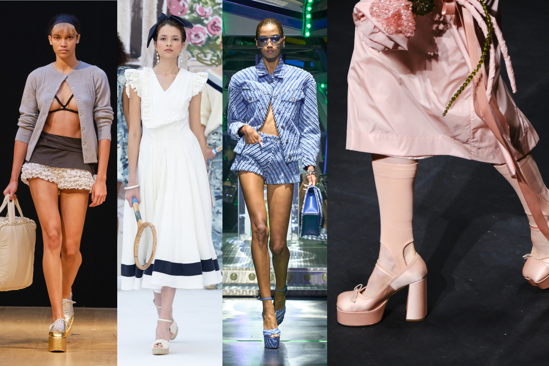 Models on runway | shoe trends 2024