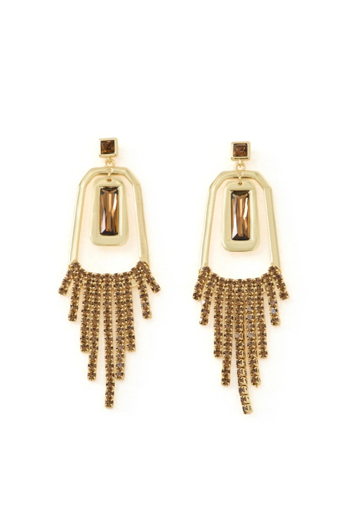 Gold chandelier earrings