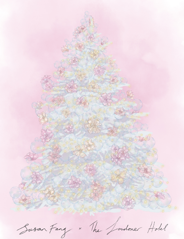 Sketch of Christmas tree