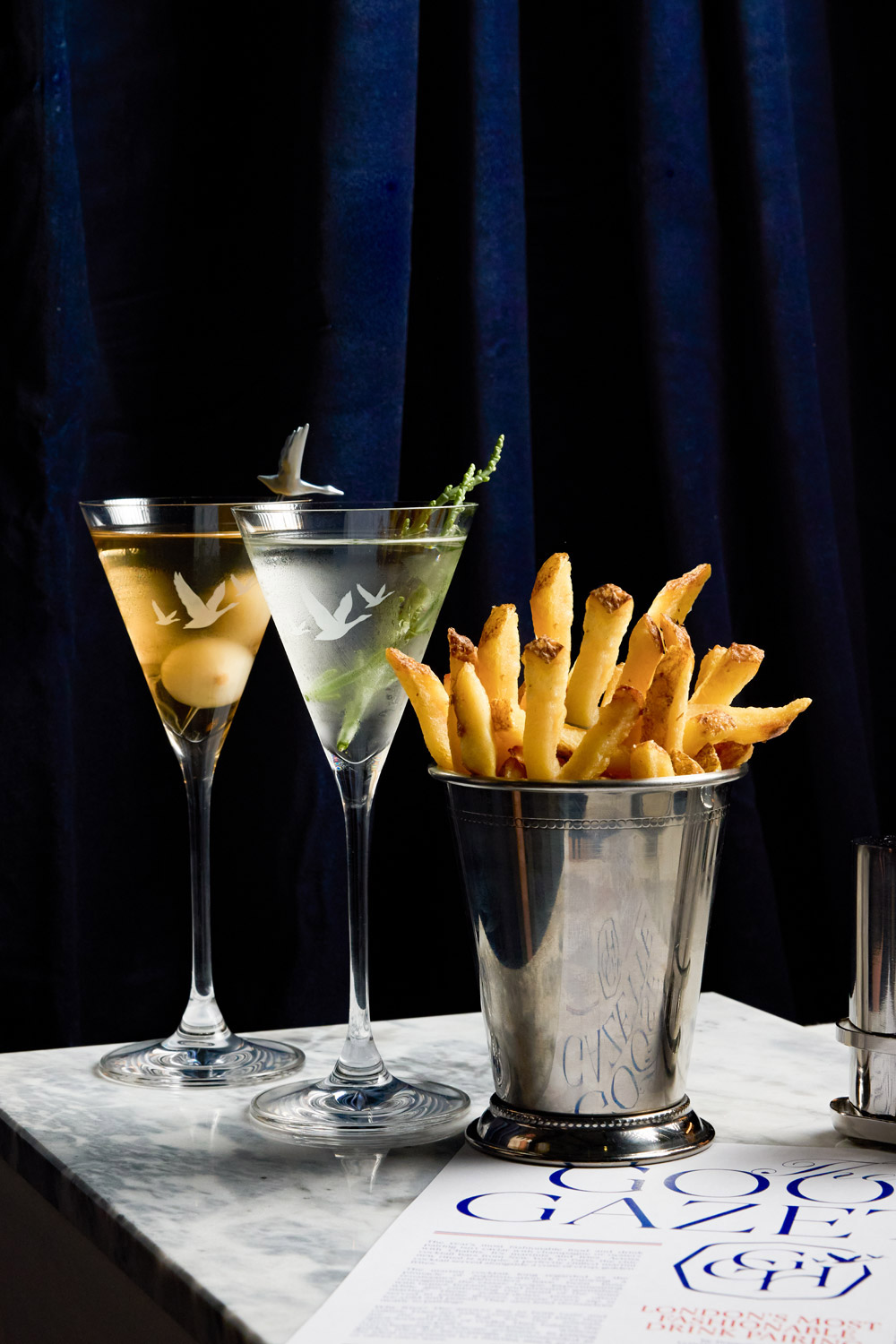 Martini and chips