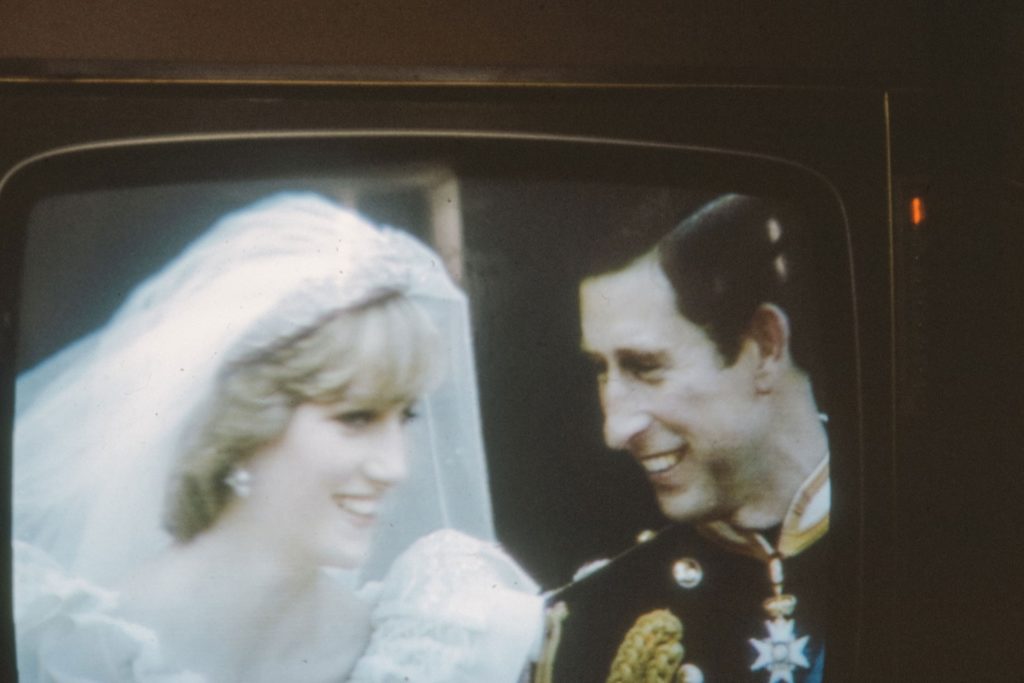 Princess Diana and King Charles on their wedding day