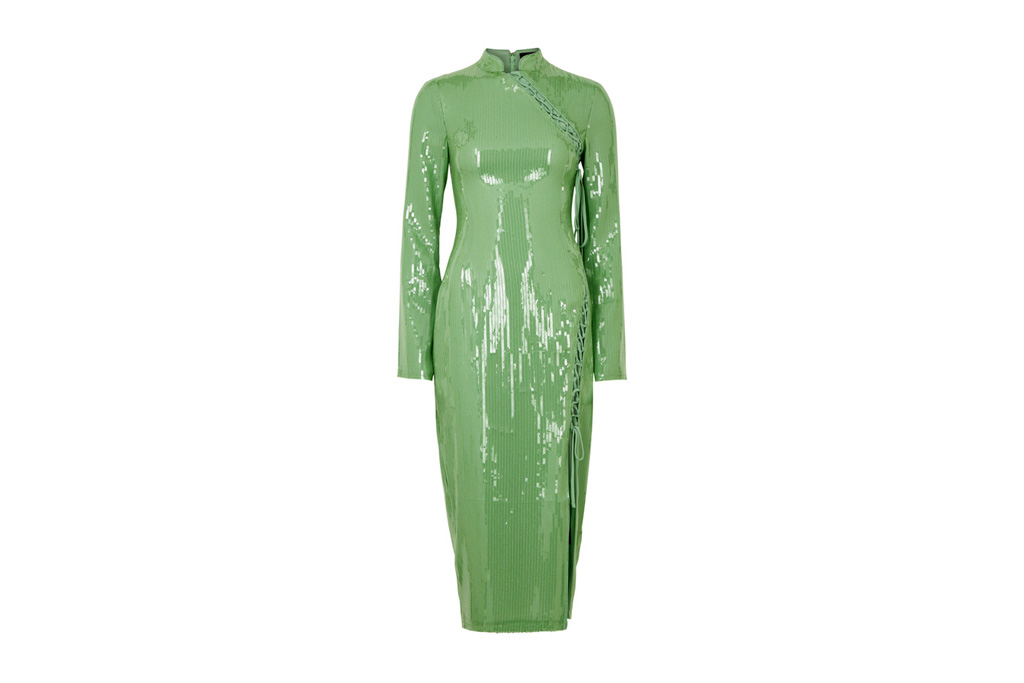 De La Valli Eilif sequin-embellished midi dress