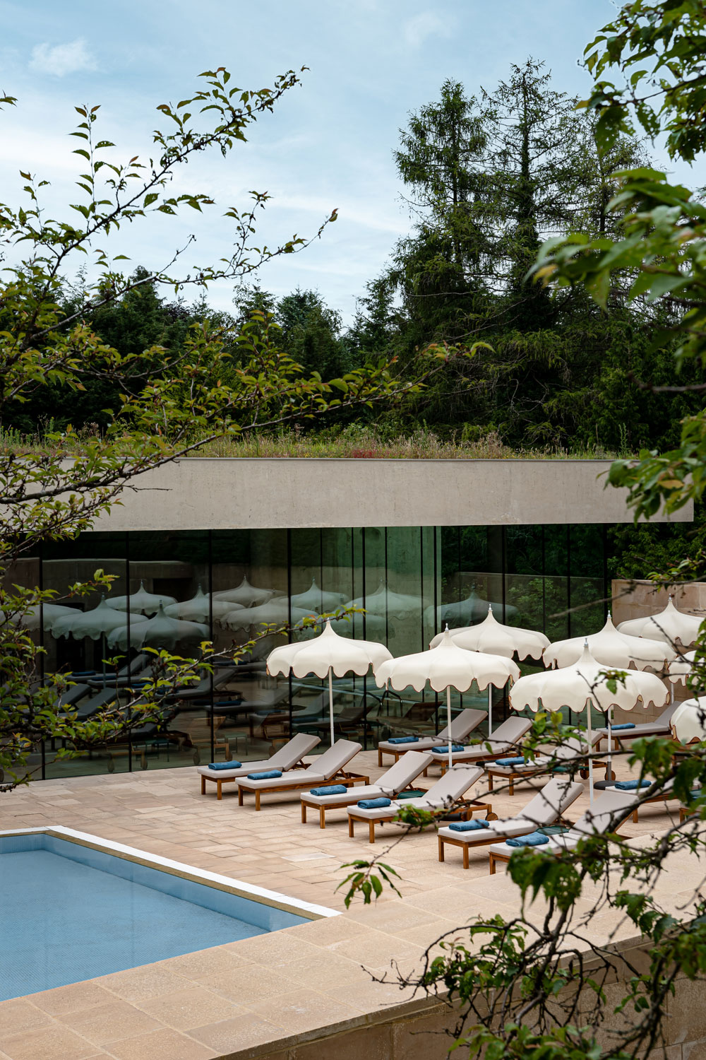 Outdoor pool at Cowley Manor Experimental