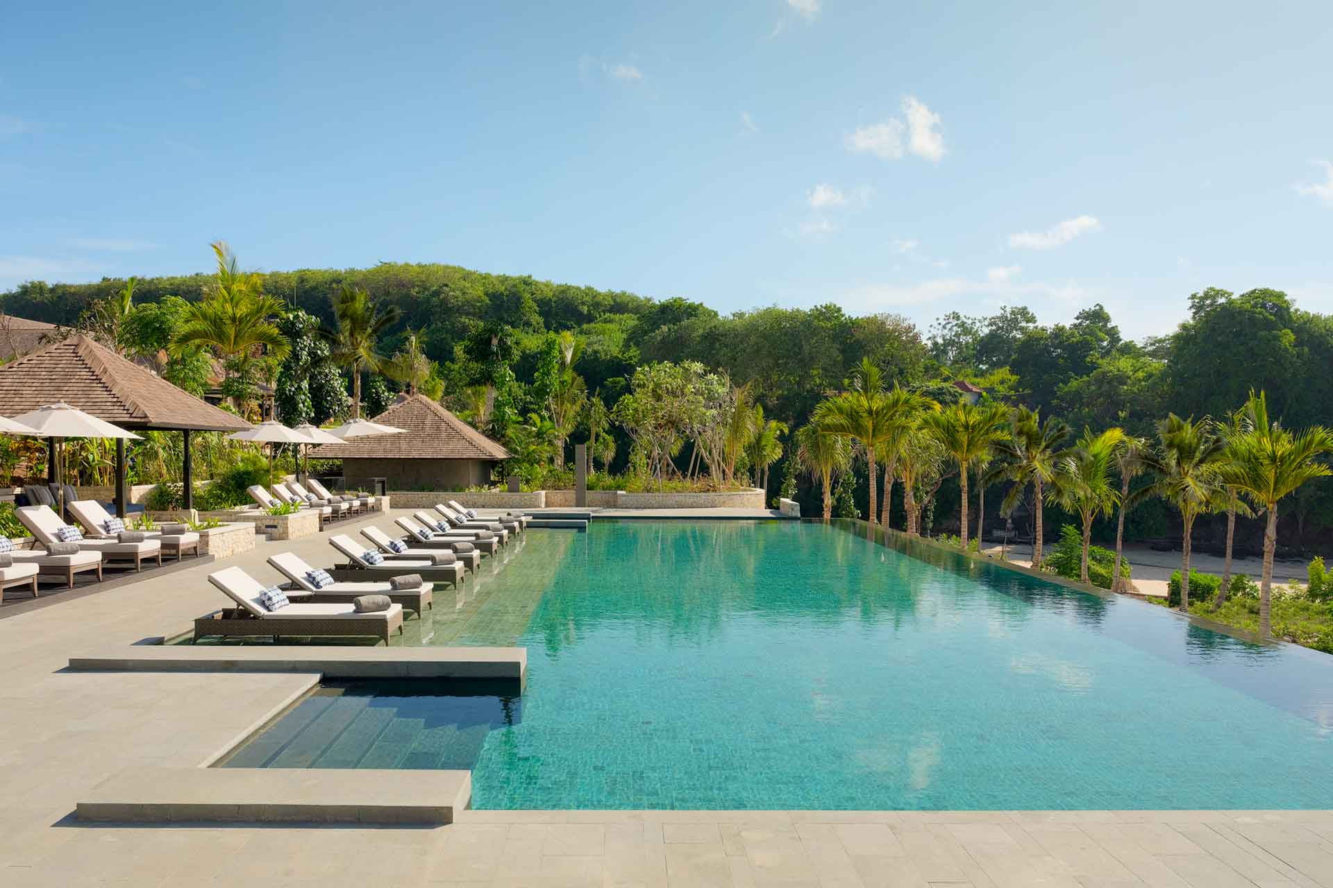 Infinity pool at Raffles Bali