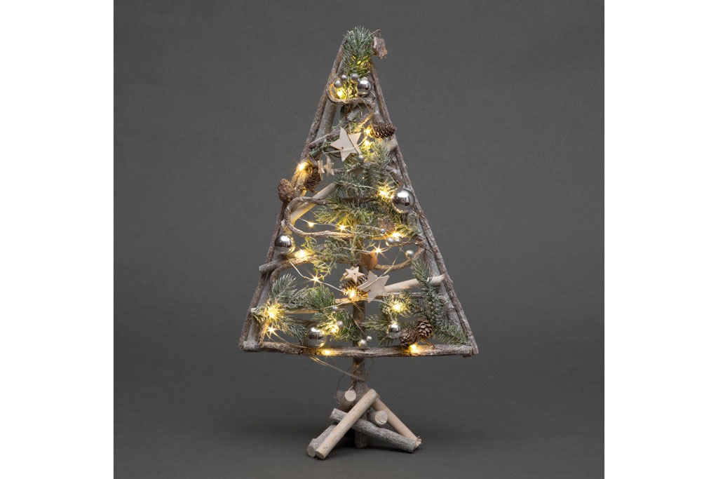Pre Lit Wooden Twig Tree