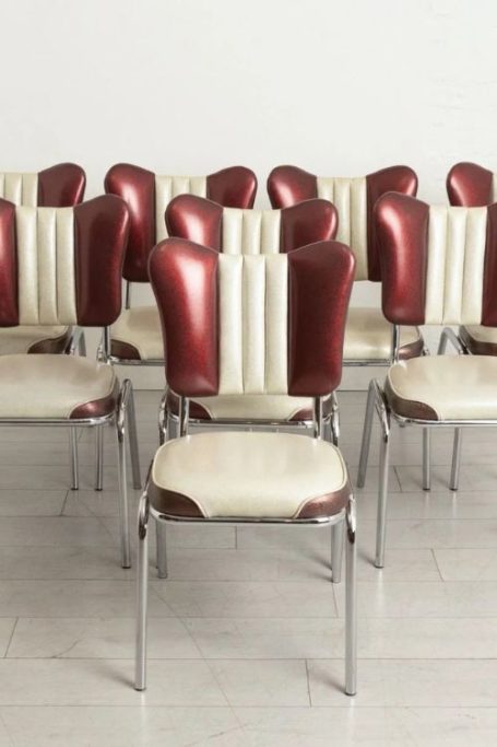 Set of old diner chairs