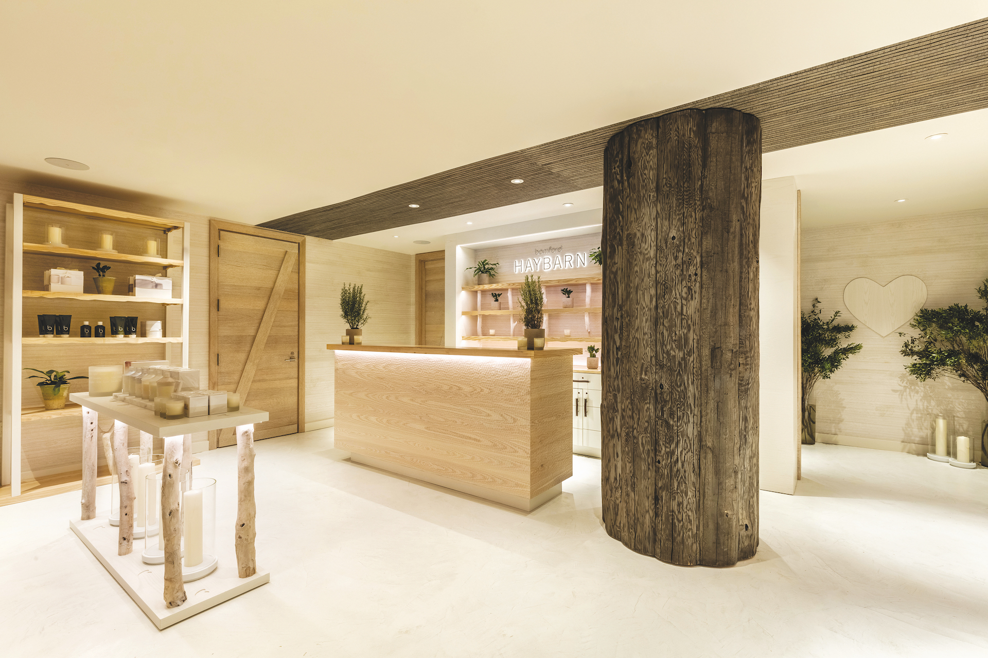 Reception of the Haybarn Spa by Bamford