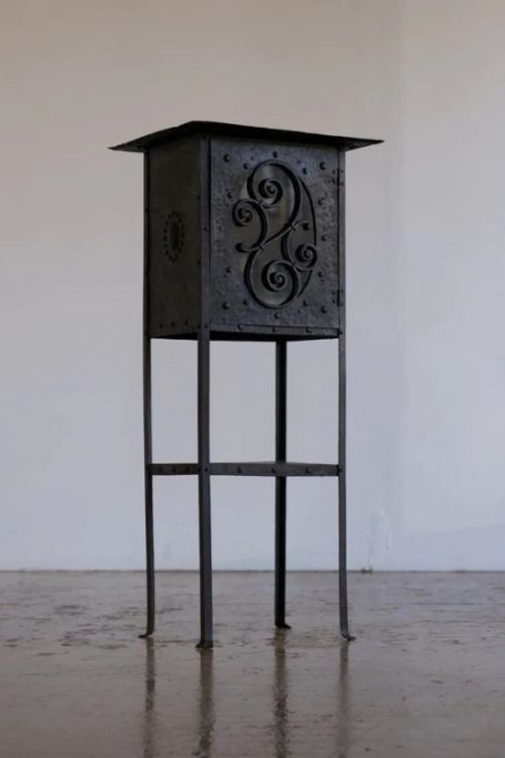 Black side table
