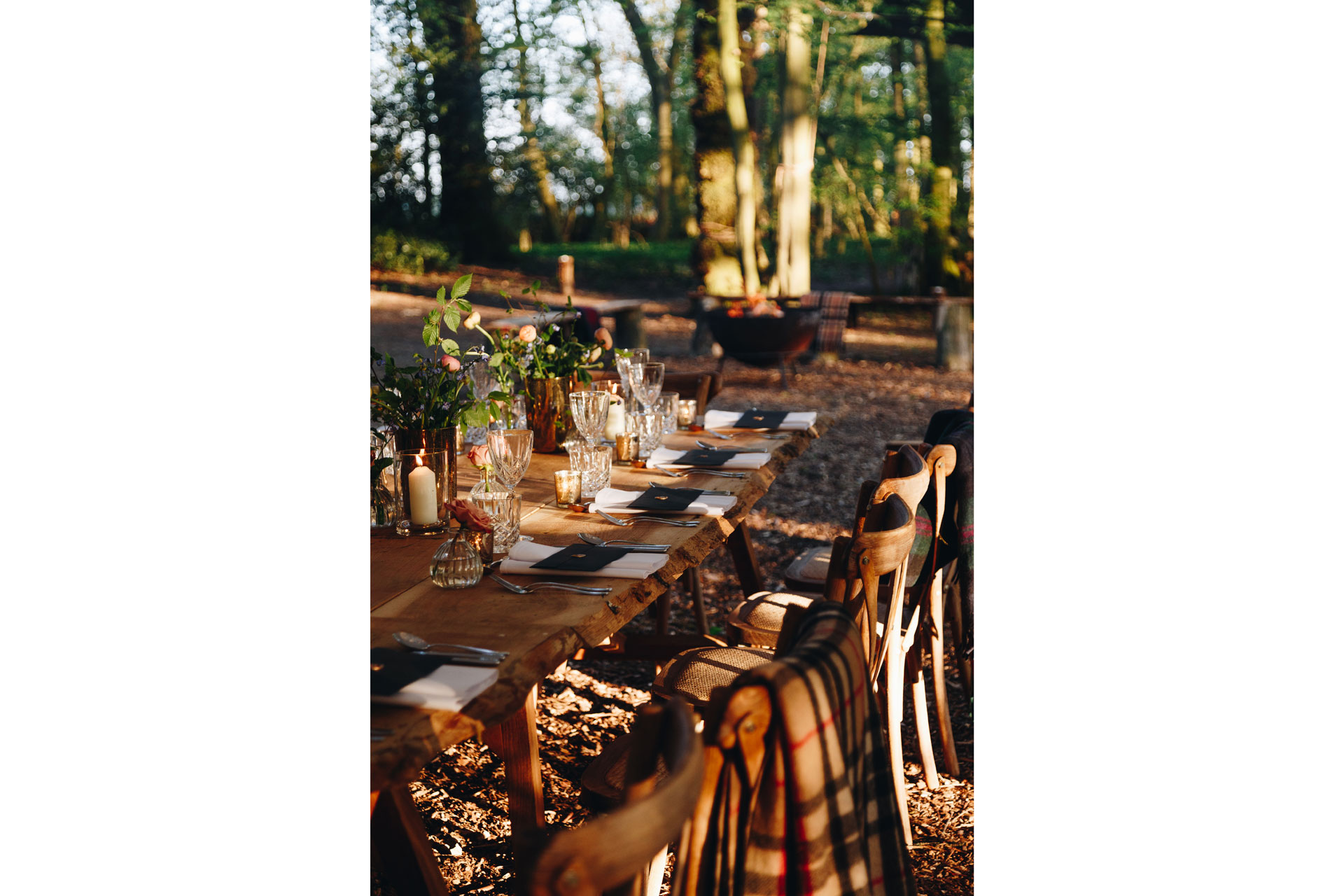 Al fresco table at Wilderness Reserve