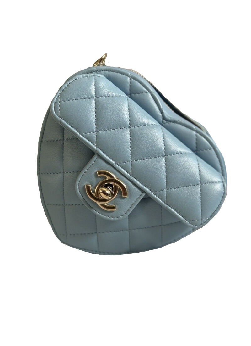 Blue heart bag