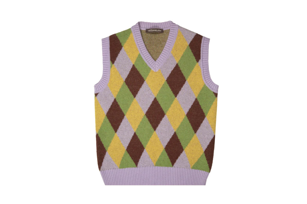 Diamond print vest