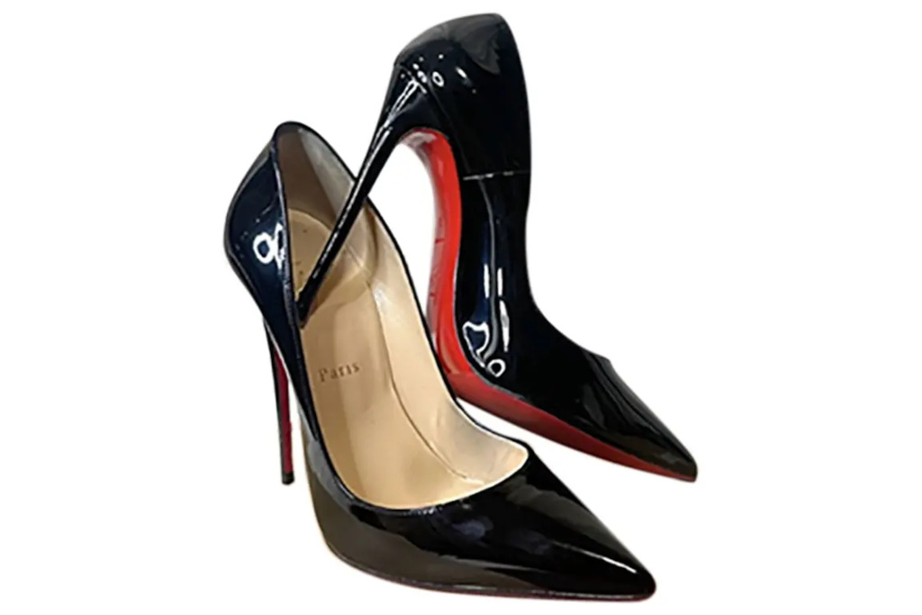 Black and red heels