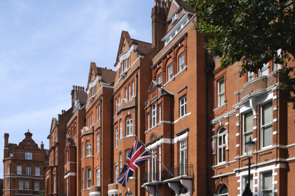 The red brick facade of The Chelsea Townhouse