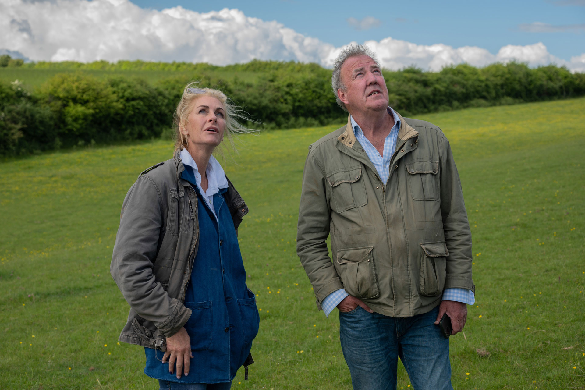 Jeremy Clarkson and Lisa Hogan