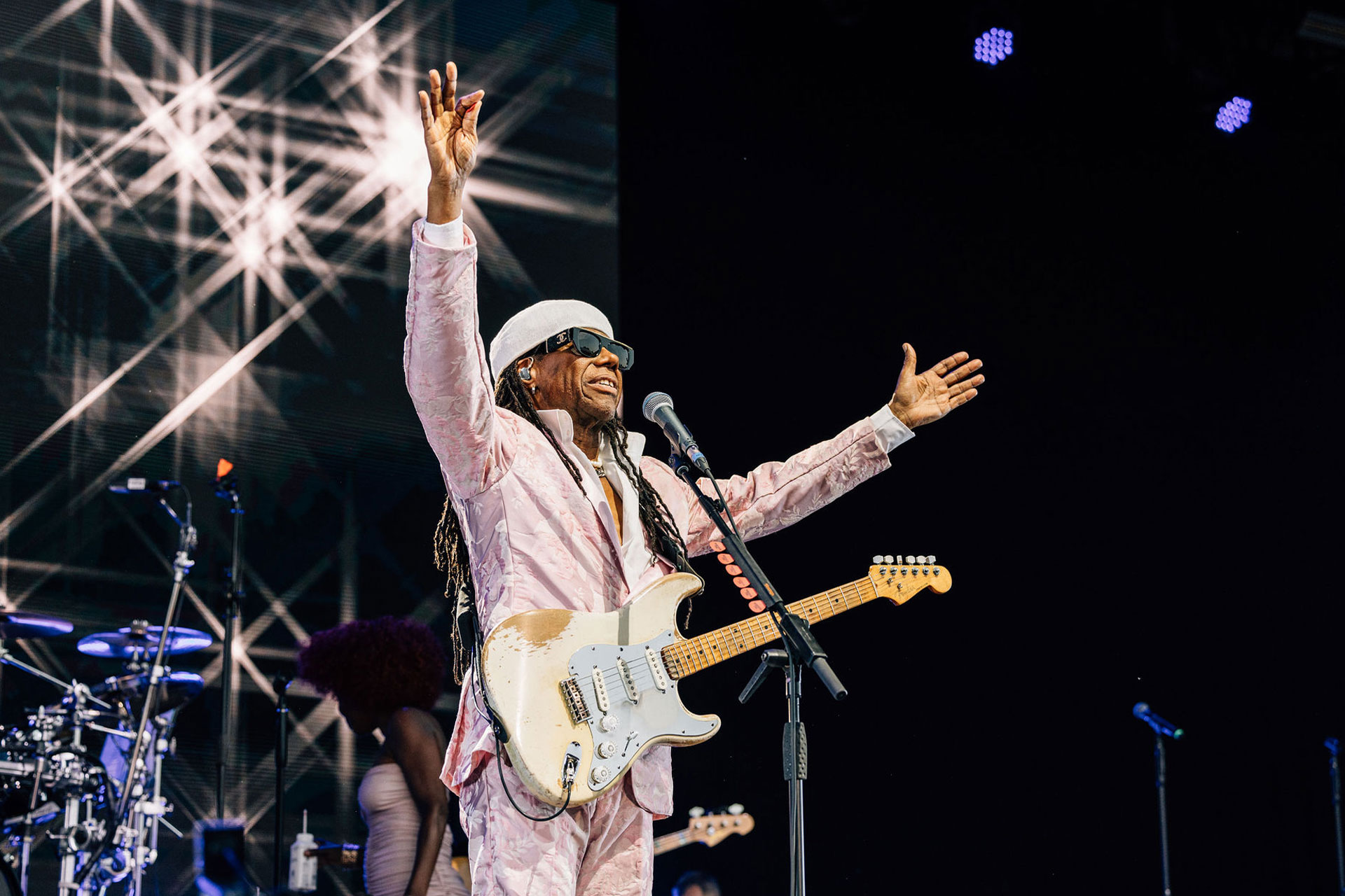 Nile Rogers performing at Henley Festival