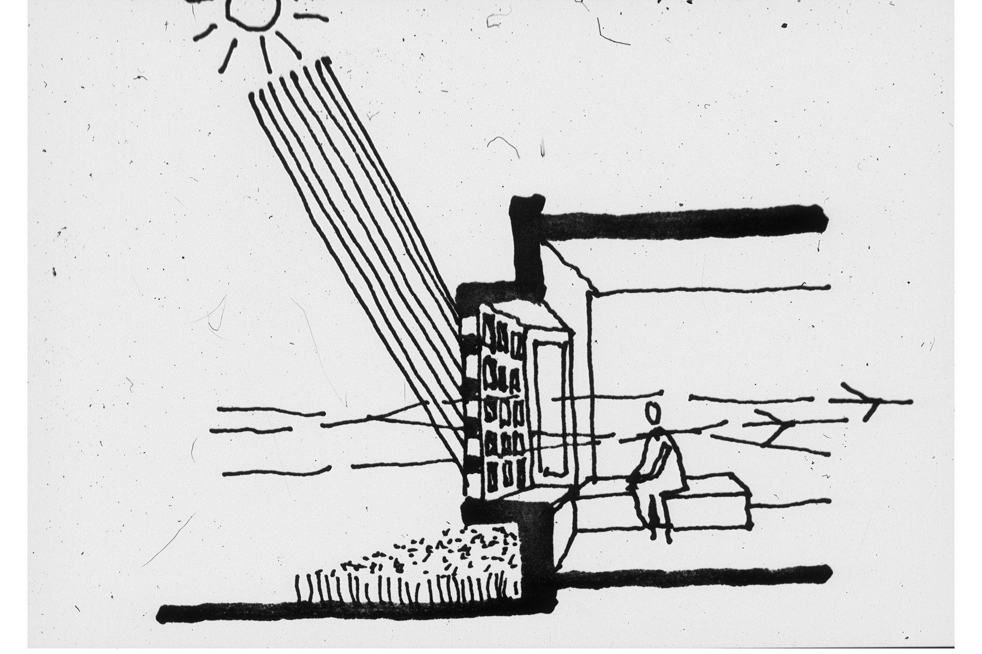 Diagram of a brise soleil at Aburi Girl’s School