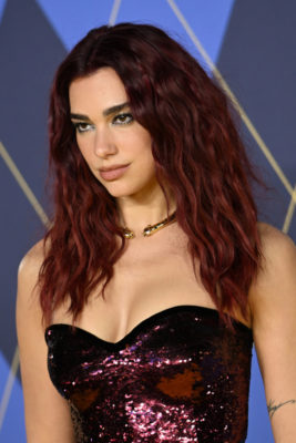 Dua Lip with cherry cola hair