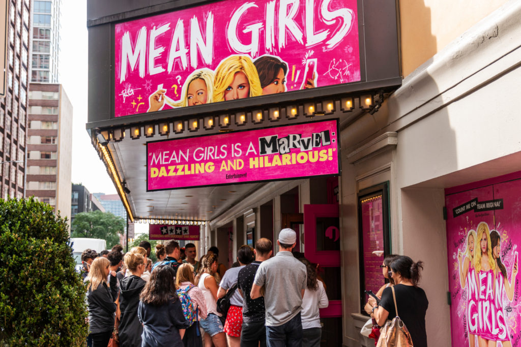 Mean Girls Broadway show ticket entrance | filming locations