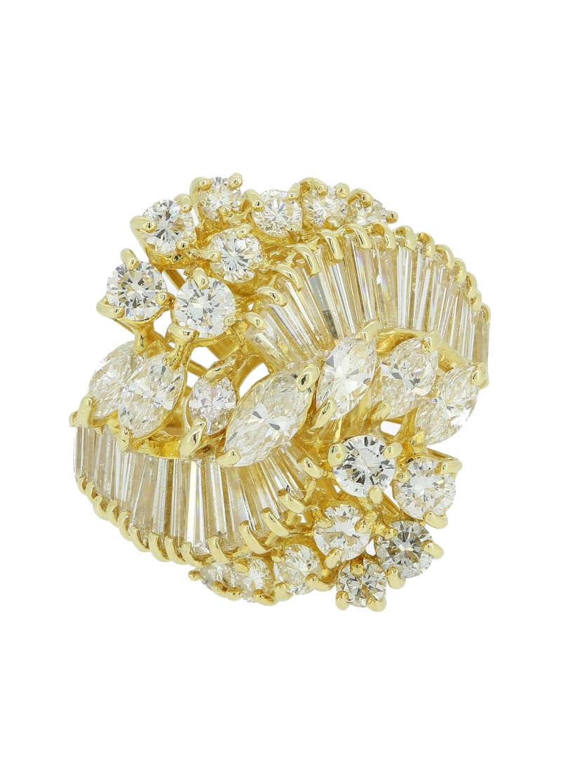 Gold cocktail ring