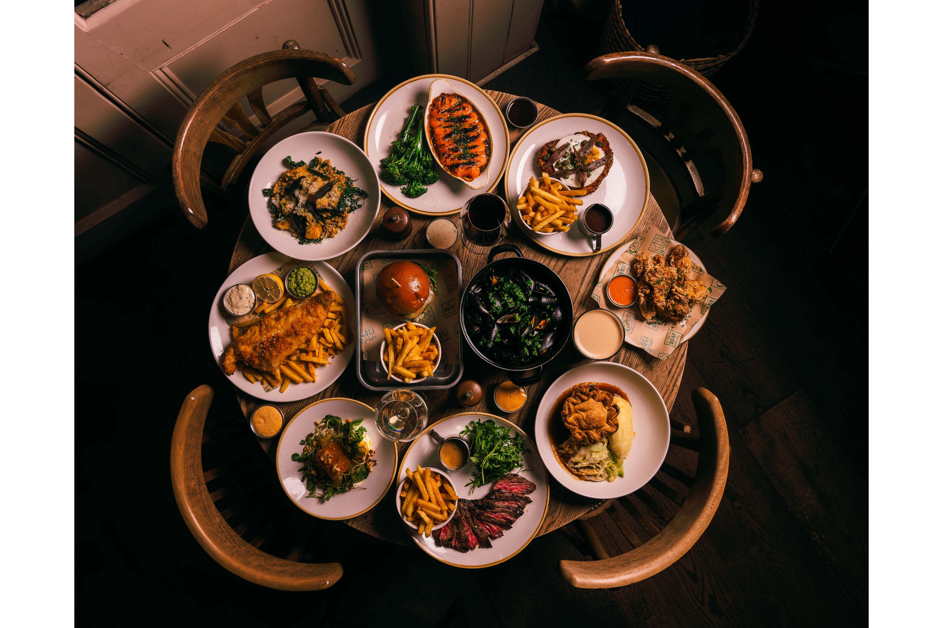 An array of dishes at The William