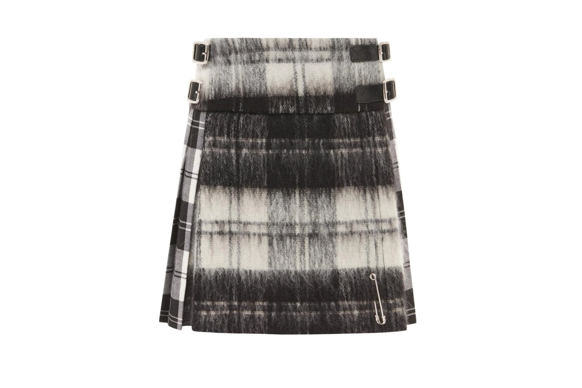 Black and white kilt