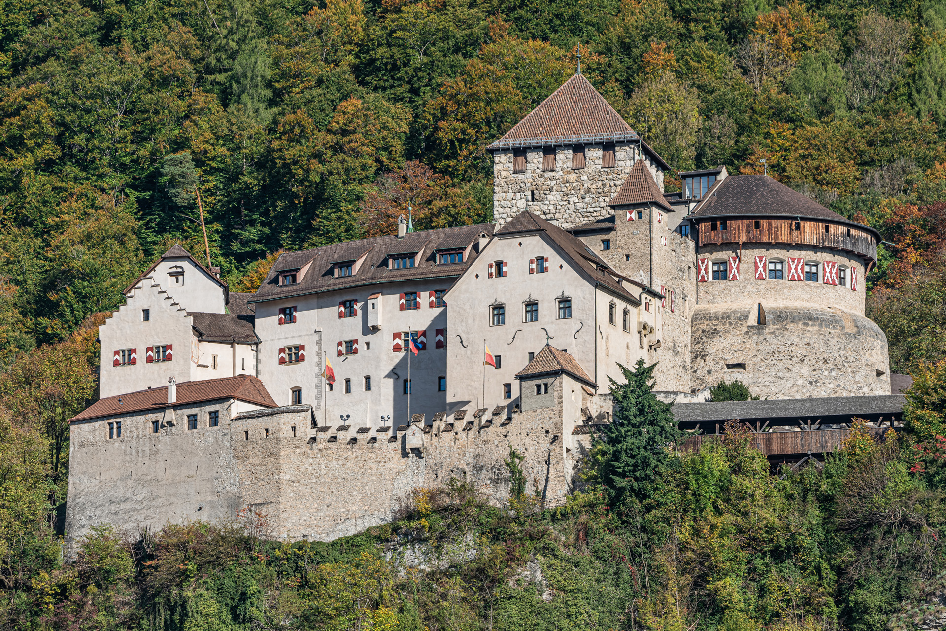 Vaduz Castle, the palace and official residence of the Prince of Liechtenstein