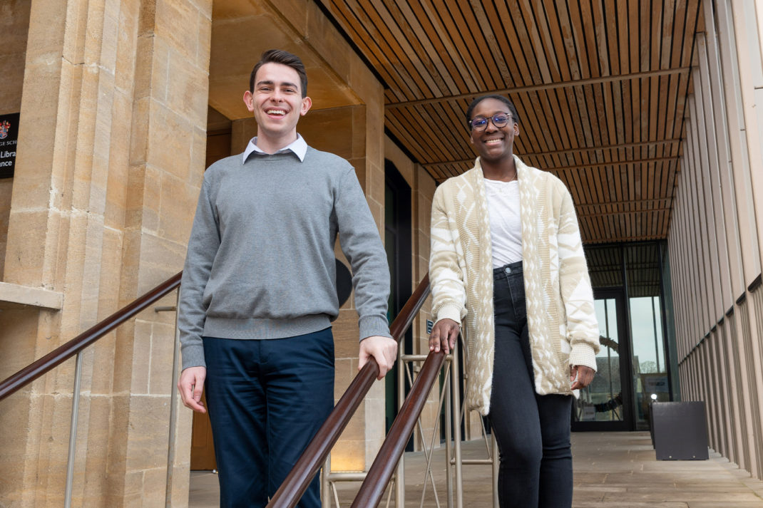 Favour Oladimeji and Evan Rubel