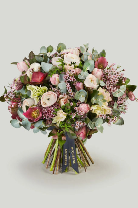 A bouquet arranged by florist McQueens