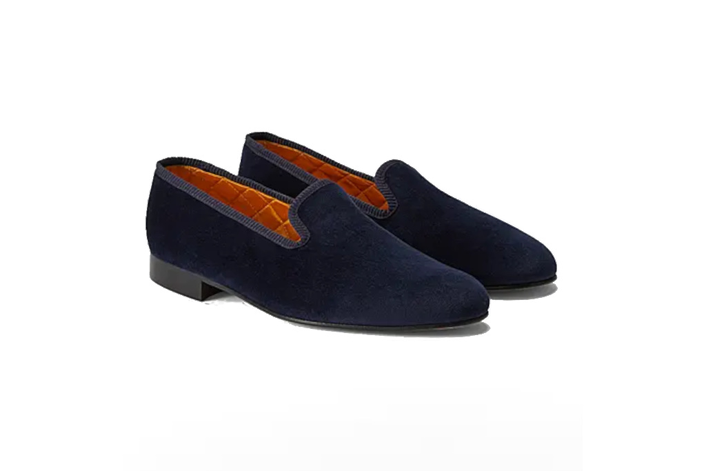 Navy slippers