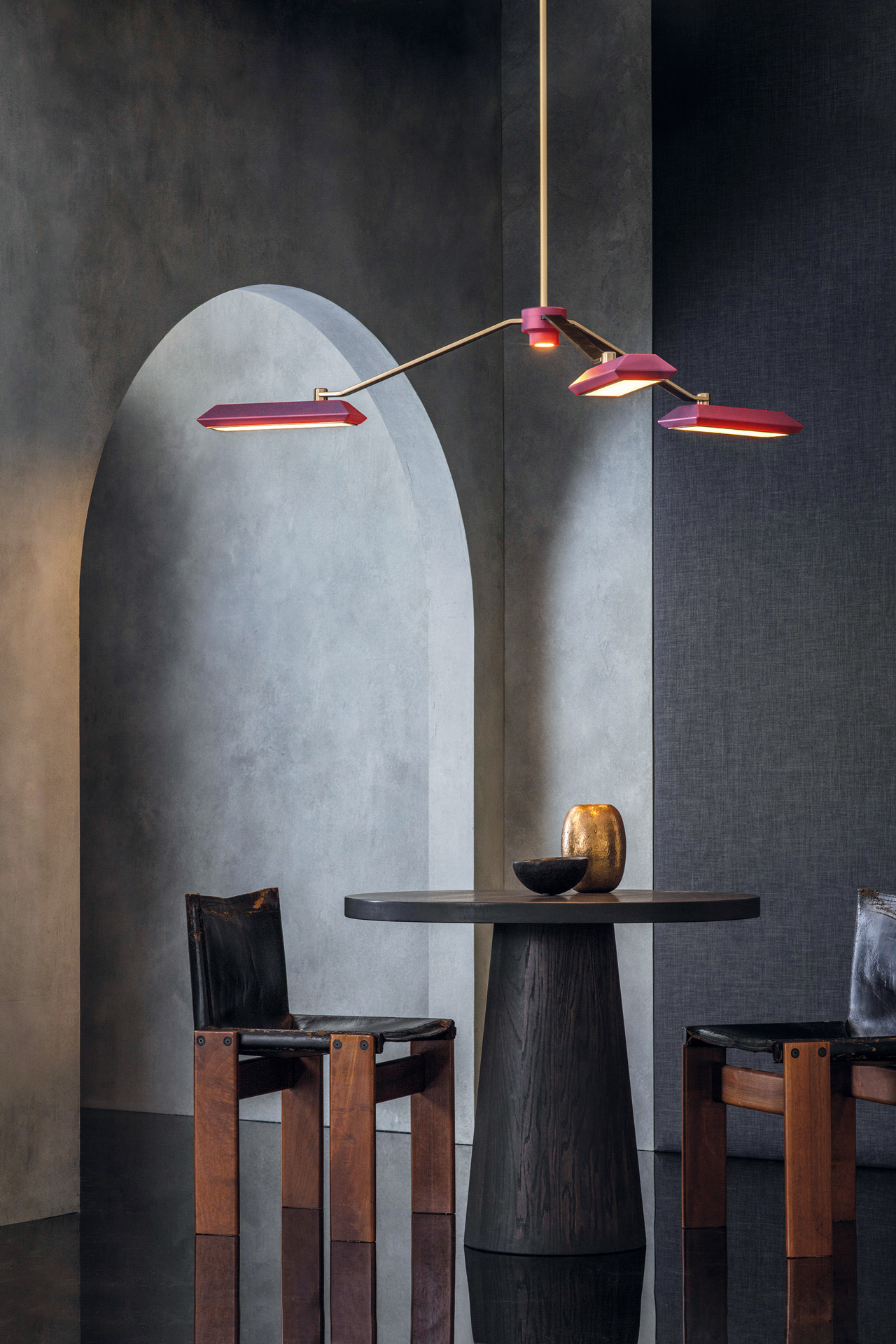 Rinato Chandelier, oxblood