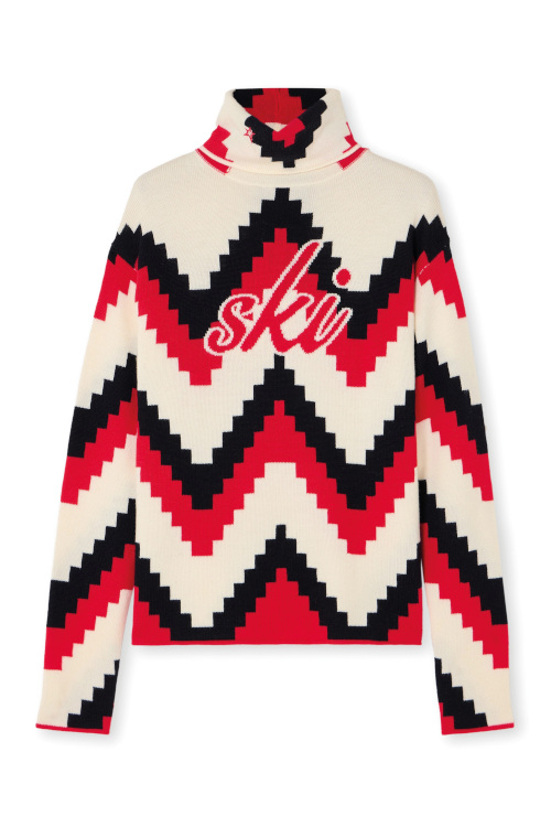 Black, red and white jumper