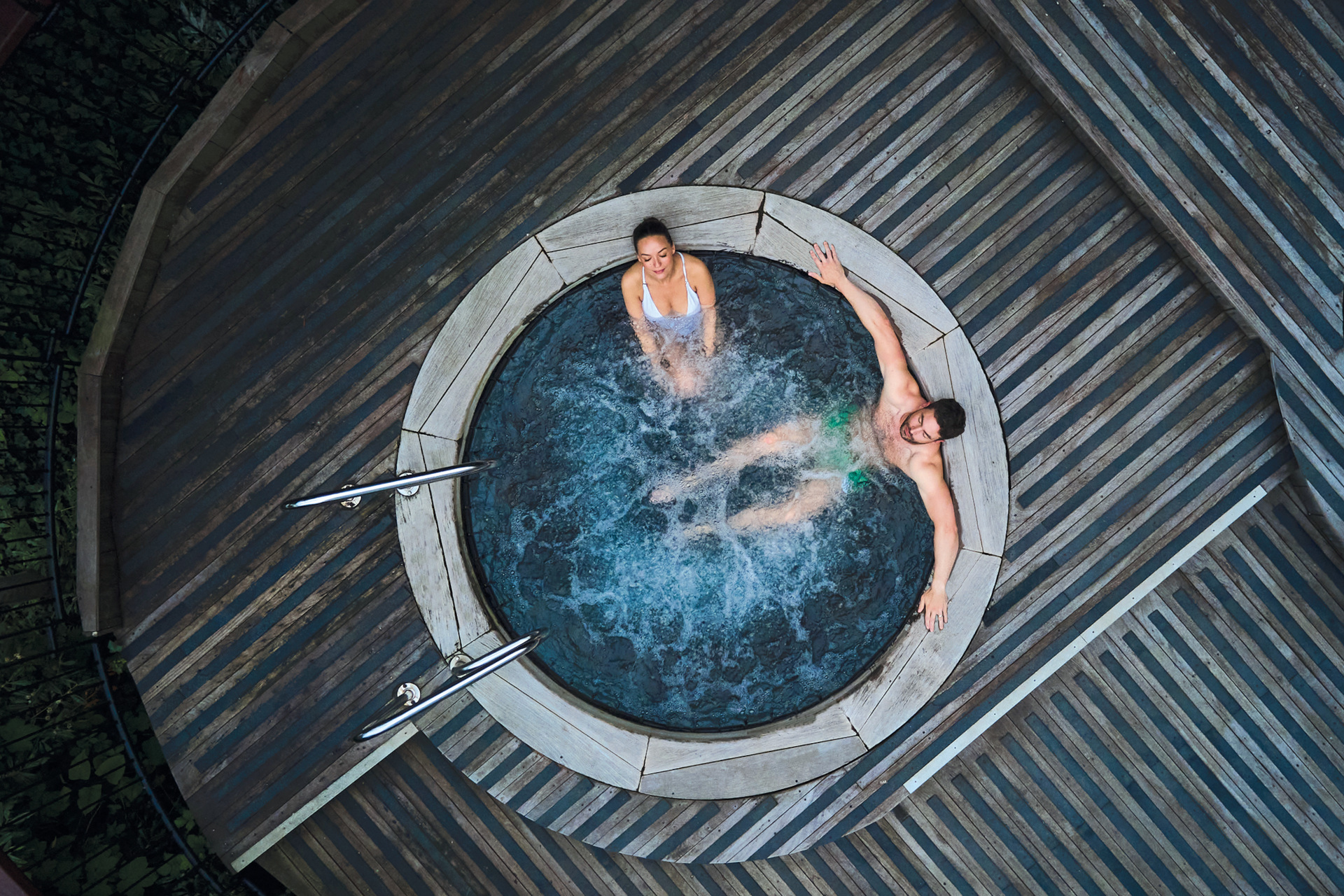 People in hot tub