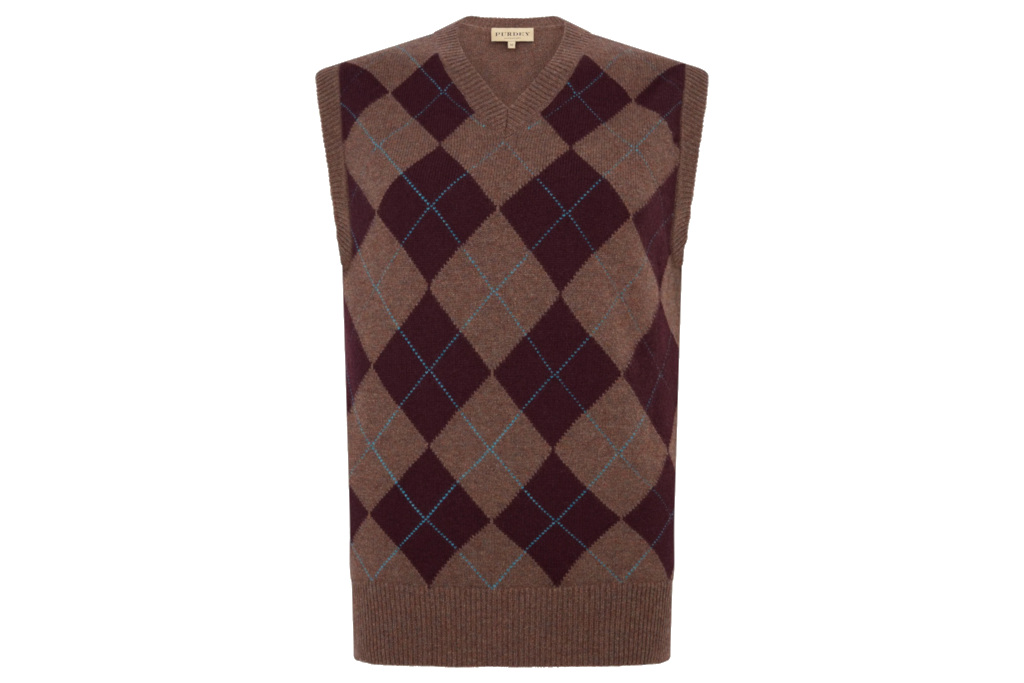 Brown sweater vest
