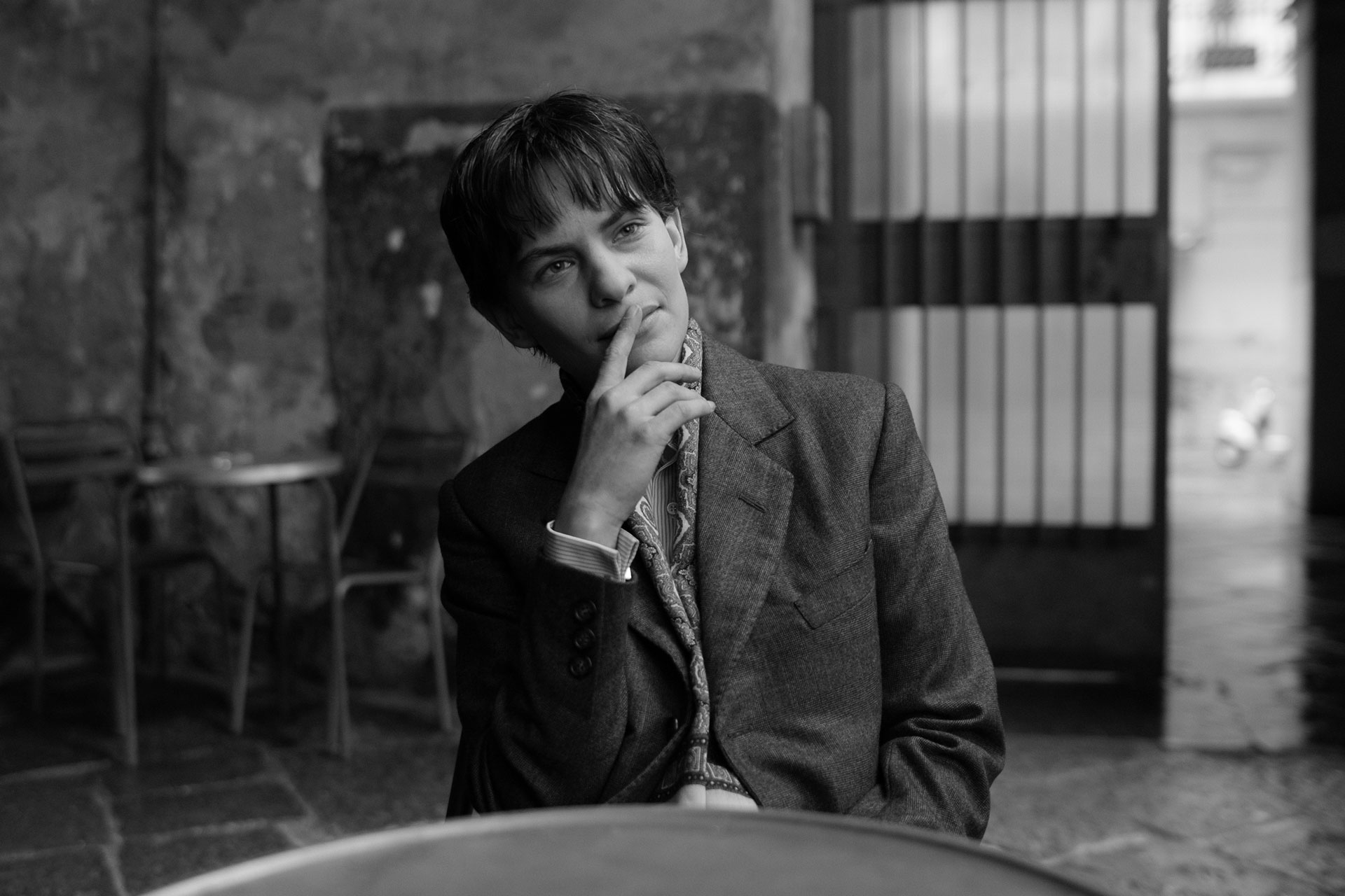 Eliot Summer smoking a cigarette.