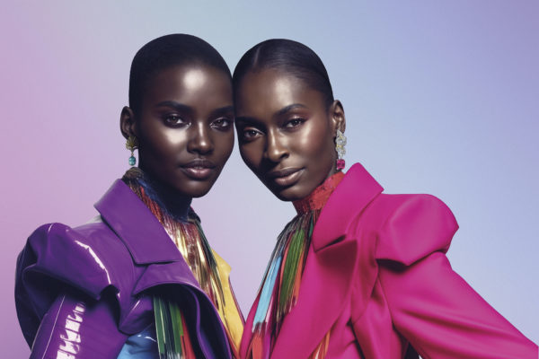 Great British Brands 2024 AI supermodels Shudu and human model Alexsandrah Gondora