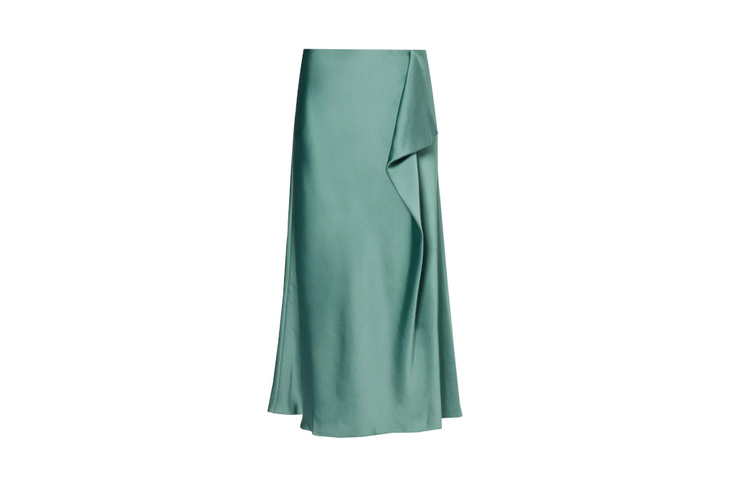 Green slip skirt | spring outfits