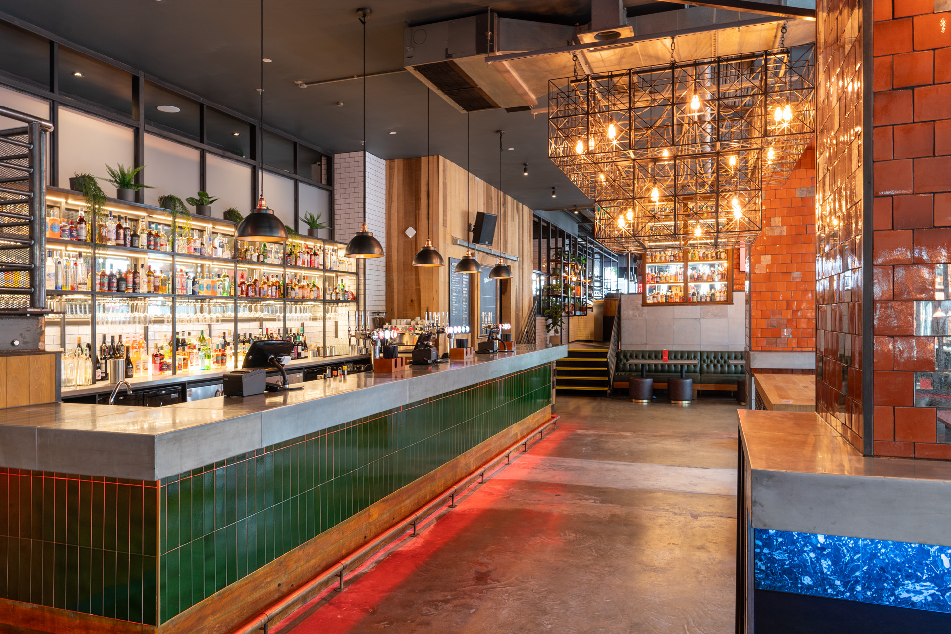 The interiors of a bar in London