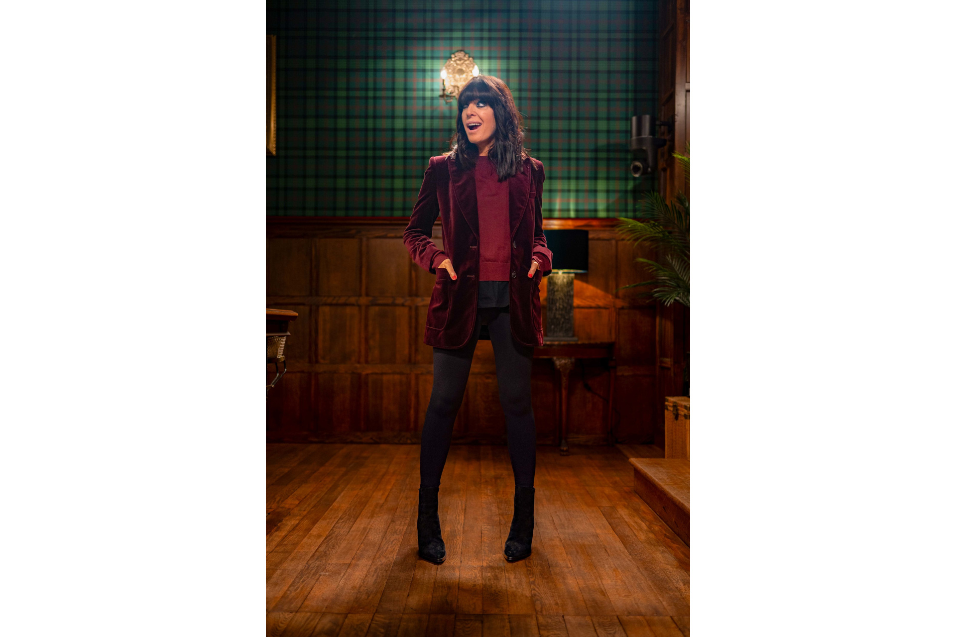 Claudia Winkleman in blazer