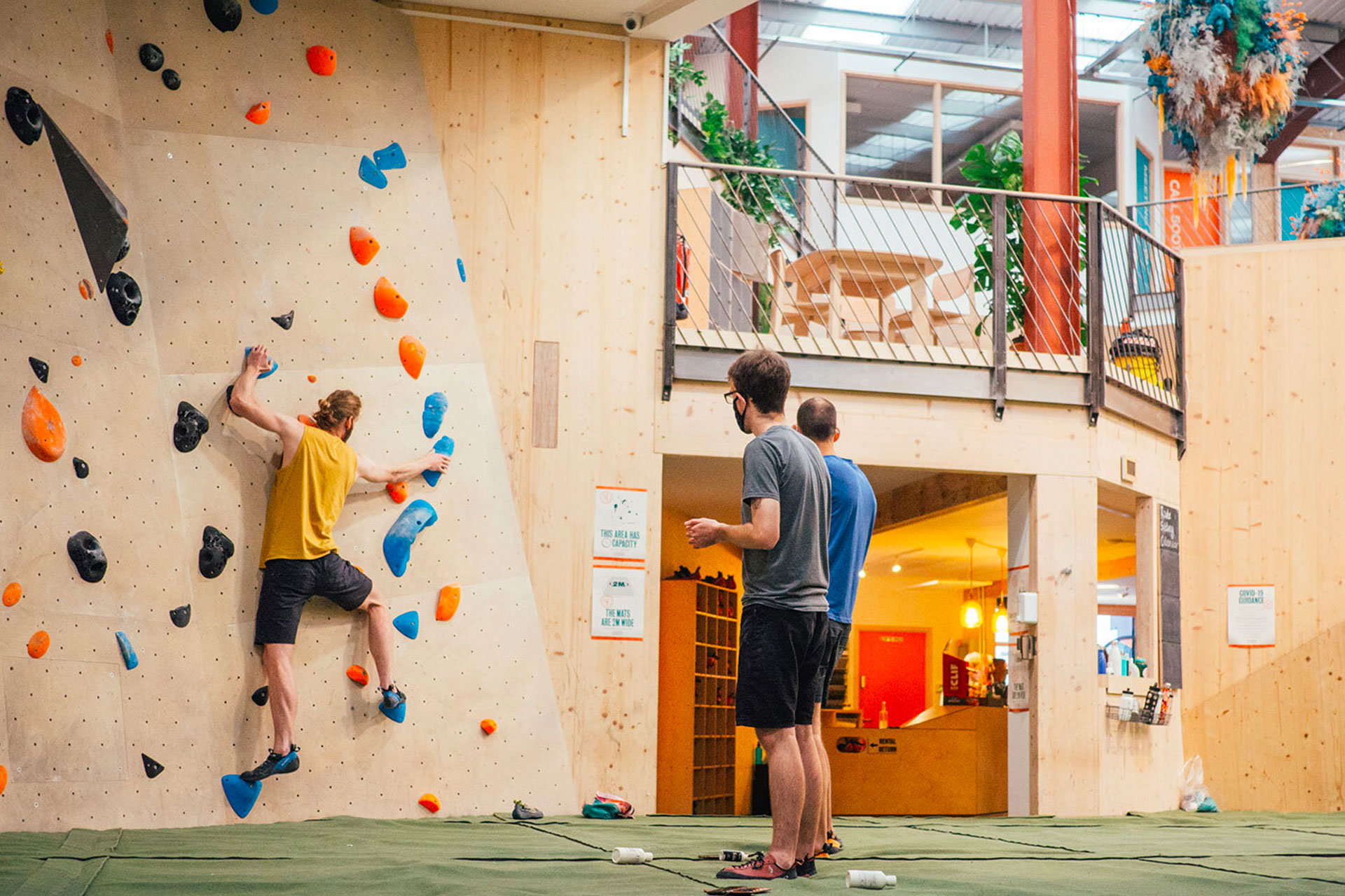 This is Yonder climbing wall