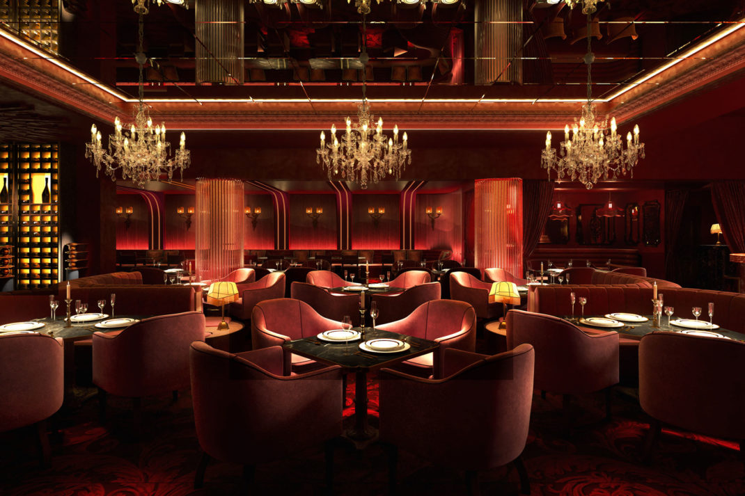 Interior of Mistress restaurant in Mayfair