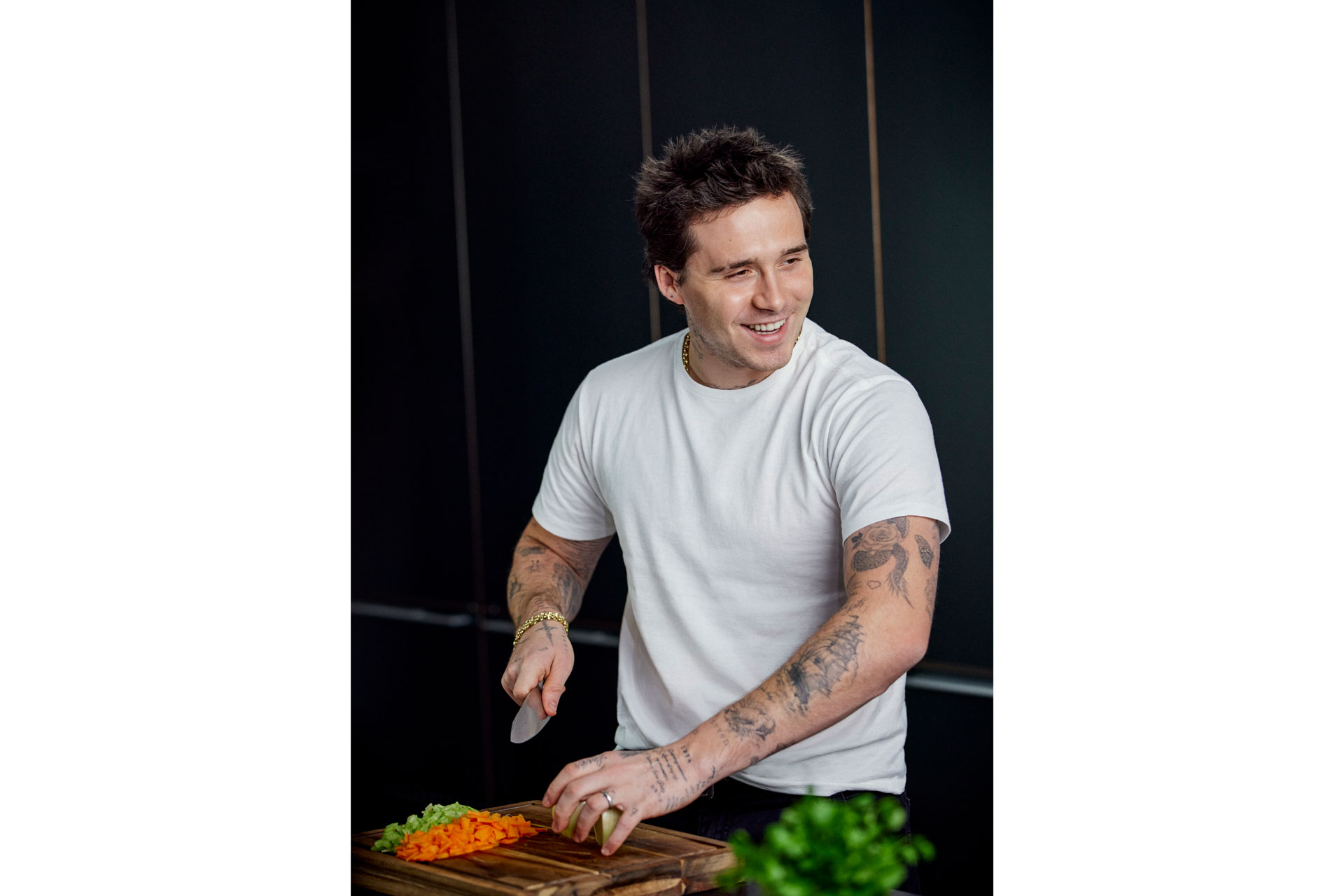 Brooklyn Beckham cooking