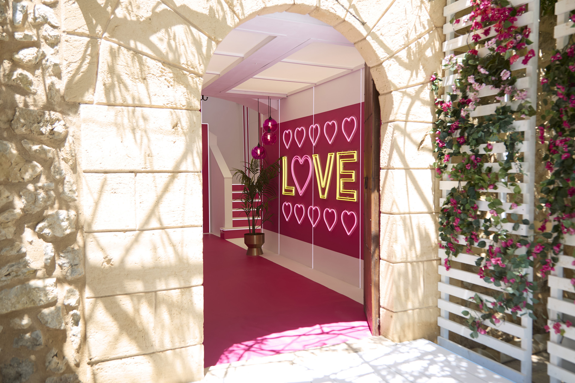 The entryway to the villa