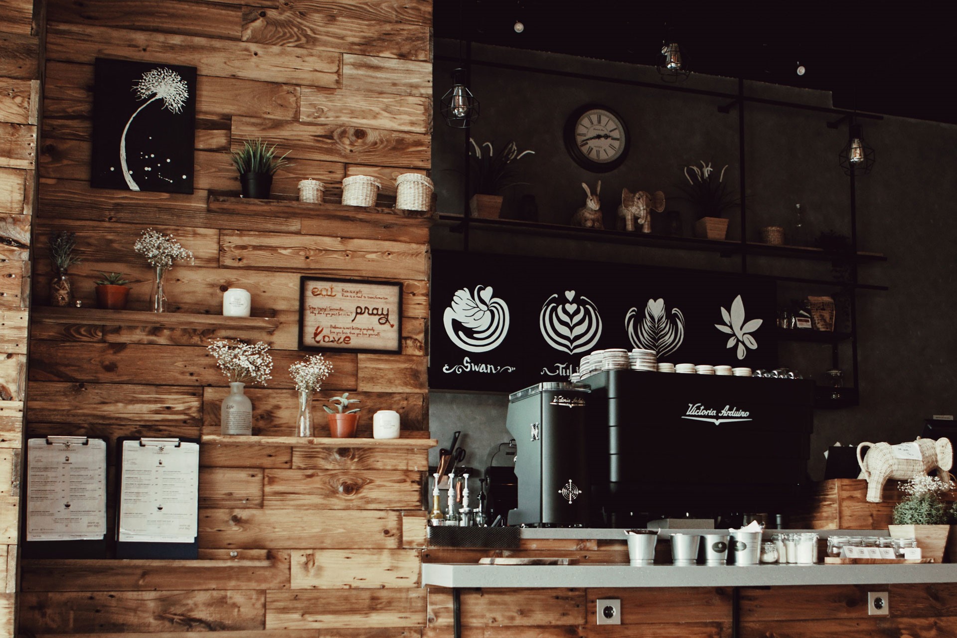 A coffee shop interior