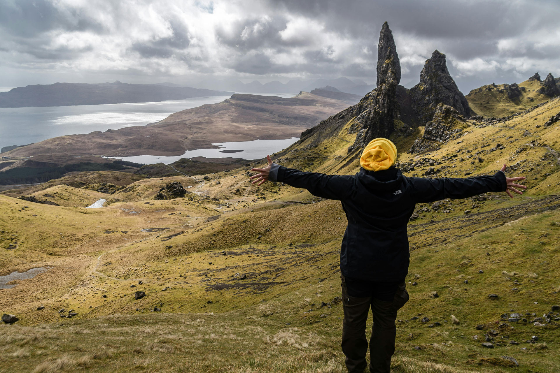 Woman hiking in Scotland